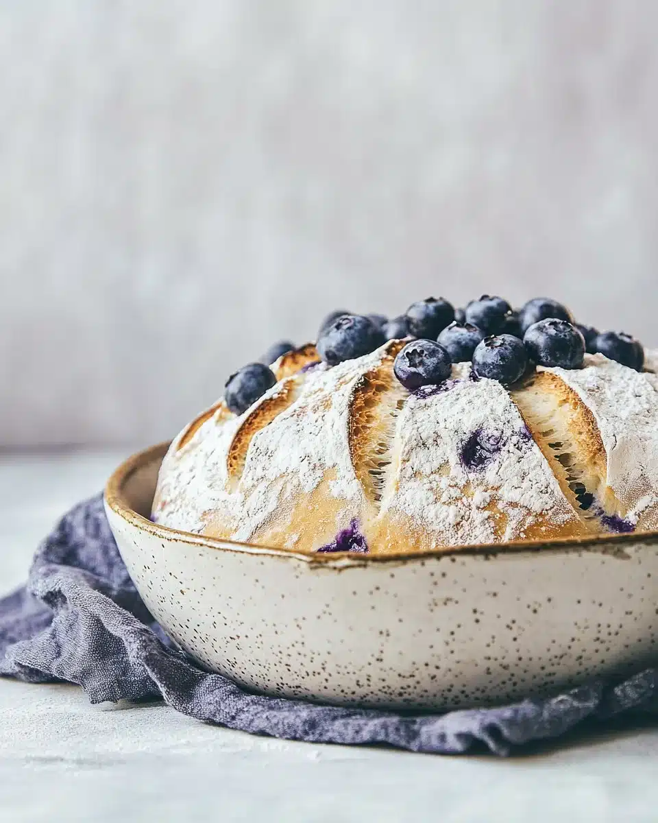 Blueberry Lemon Cream Cheese Sourdough Bread