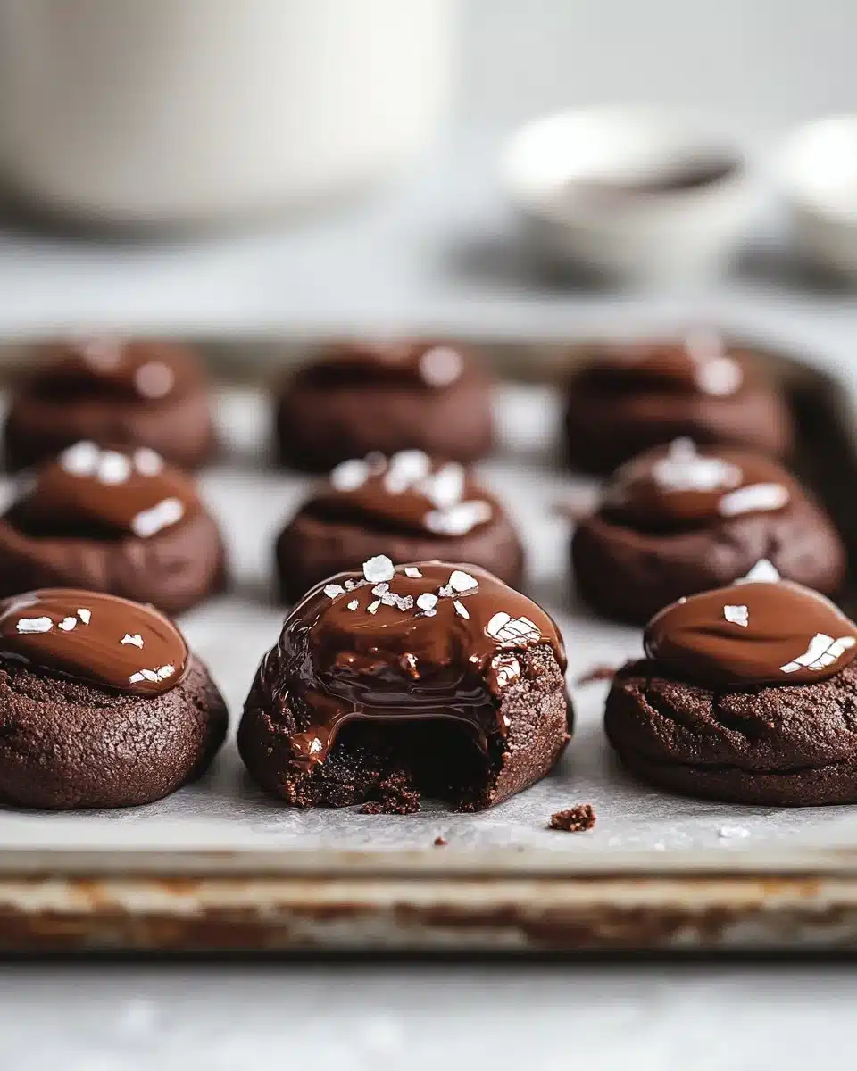 Nutella Chocolate Lava Cookies