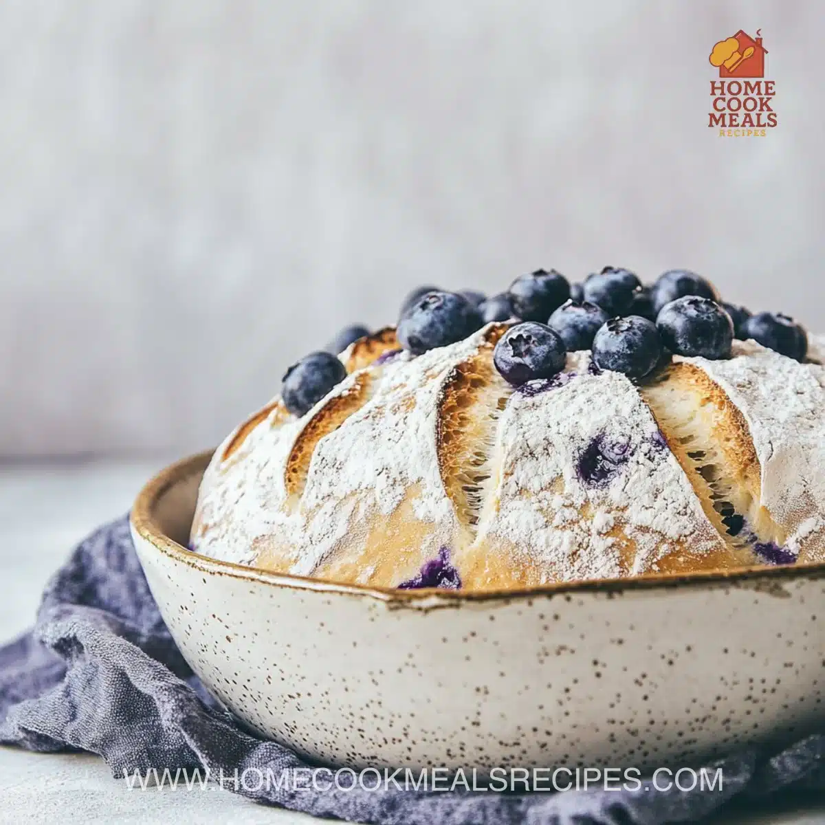 Blueberry Lemon Cream Cheese Sourdough Bread