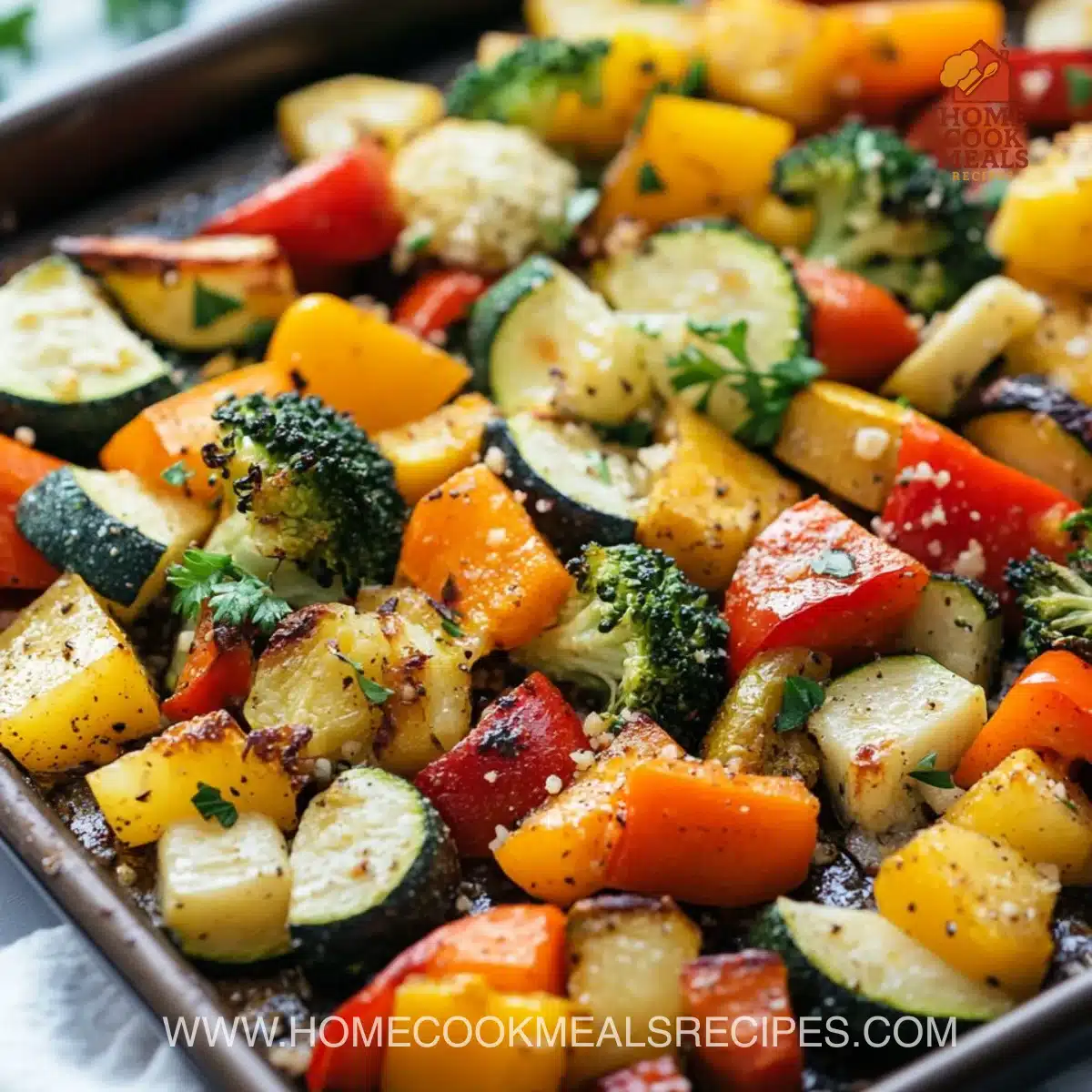 Cheesy Marry Me Roasted Vegetable Medley