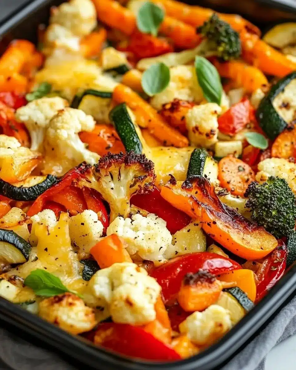 Cheesy Marry Me Roasted Vegetable Medley
