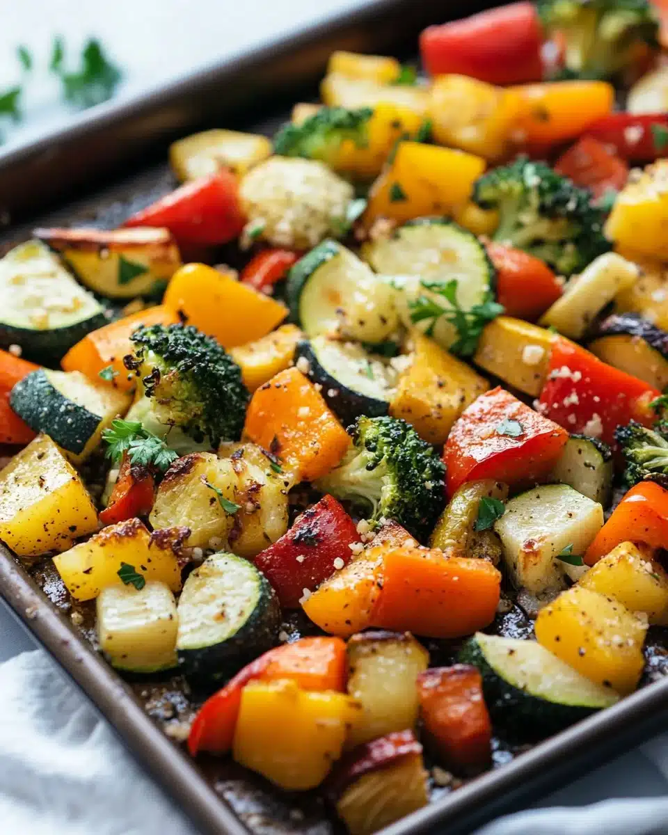 Cheesy Marry Me Roasted Vegetable Medley