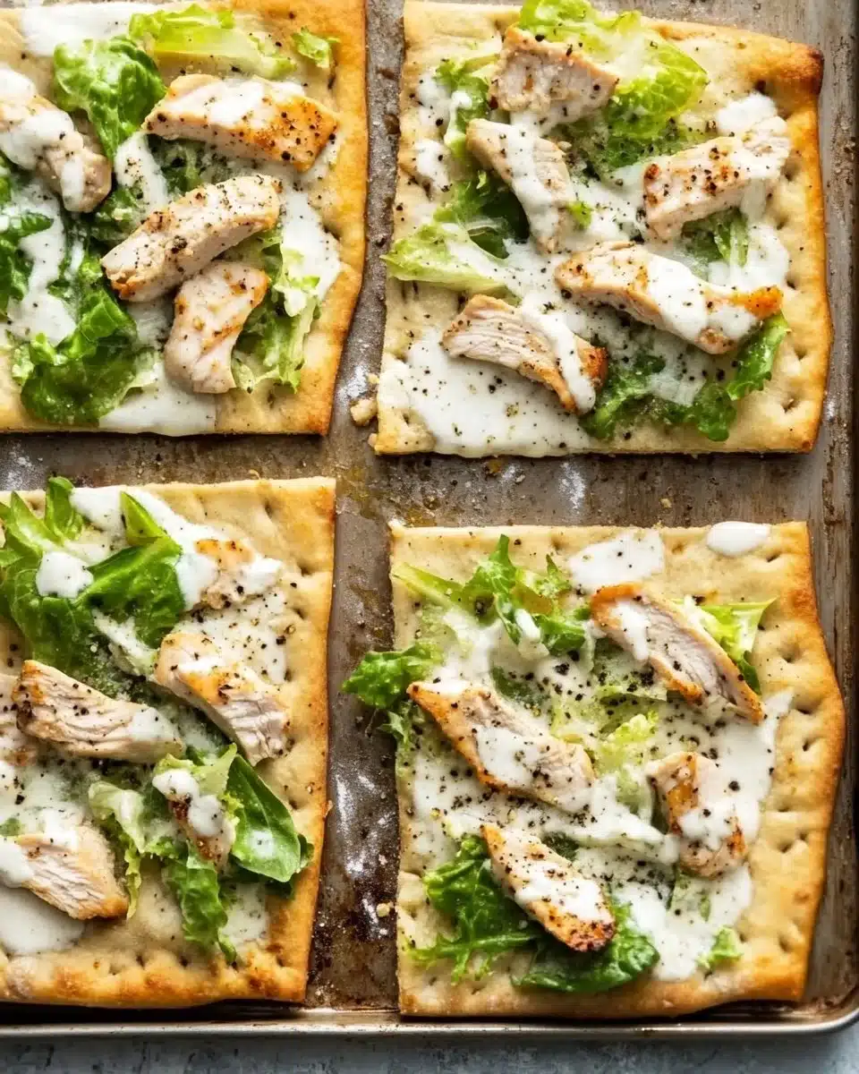 Chicken Caesar Flatbread 7 Chicken Caesar Flatbread