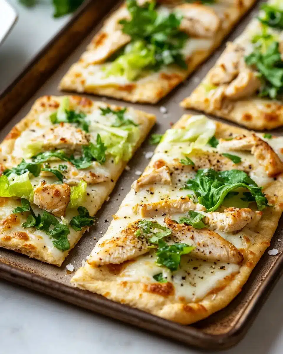 Chicken Caesar Flatbread 9 Chicken Caesar Flatbread
