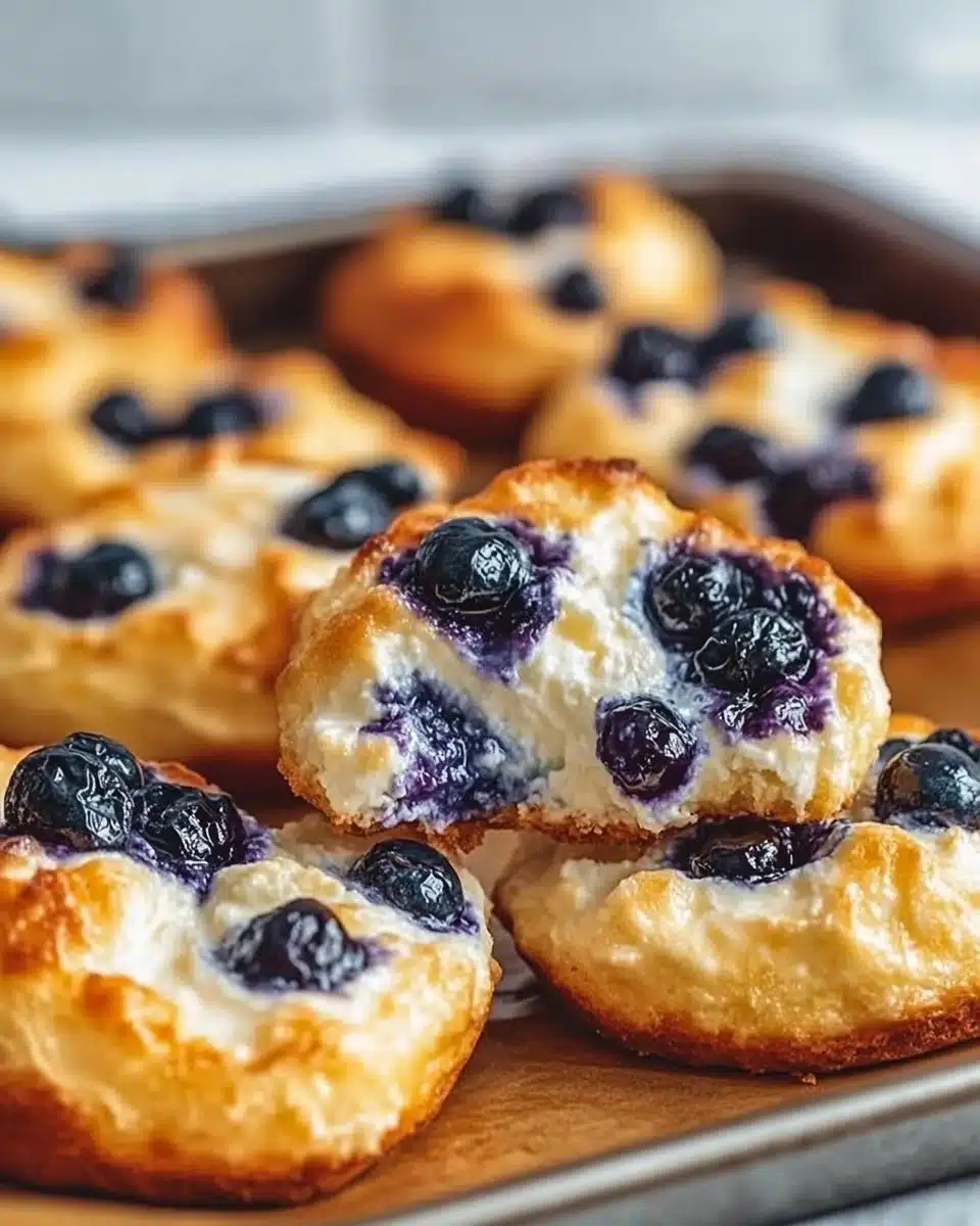 Cottage Cheese Blueberry Cloud Bread