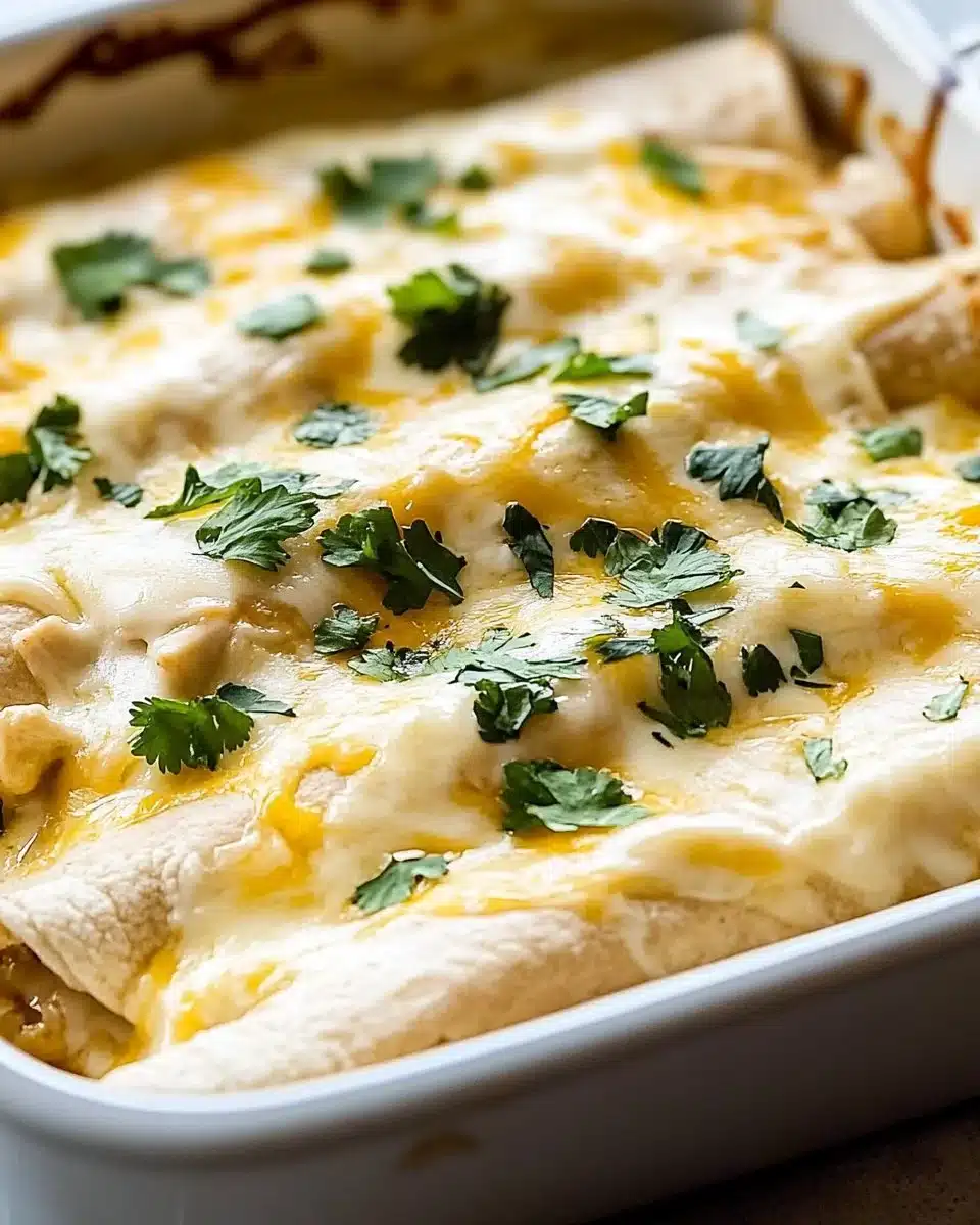 Creamy White Chicken Enchiladas 9 Creamy White Chicken Enchiladas