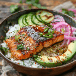 Crispy Salmon and Rice Bowl – CookTune: Quick & Crispy Favorite 2 crispy salmon rice bowl feature