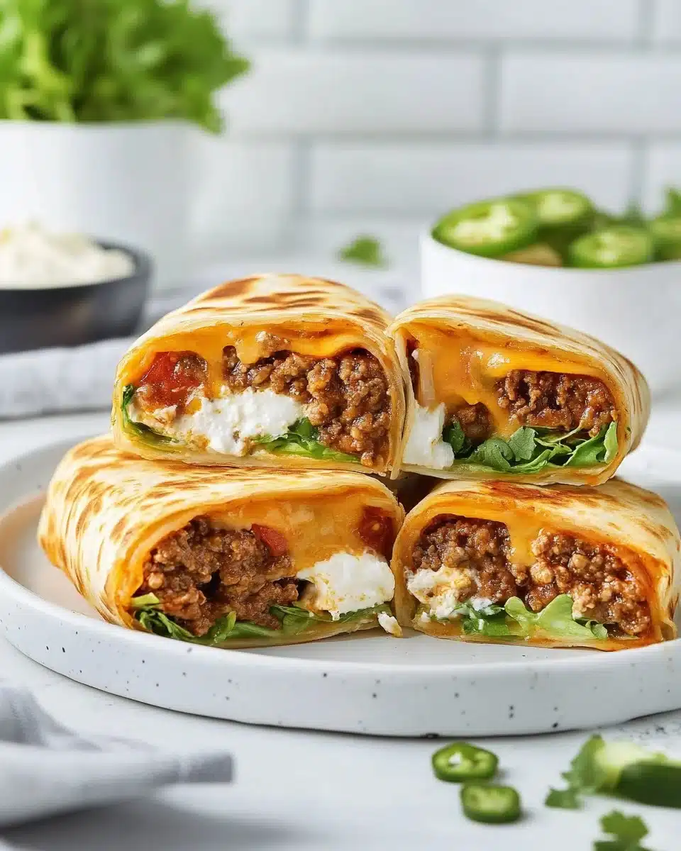 Homemade Keto Crunchwraps served with fresh ingredients and vibrant colors.