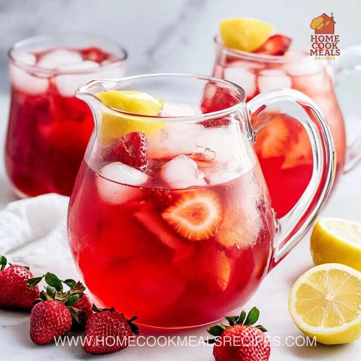 Hibiscus Tea Strawberry-Lemonade Refresher