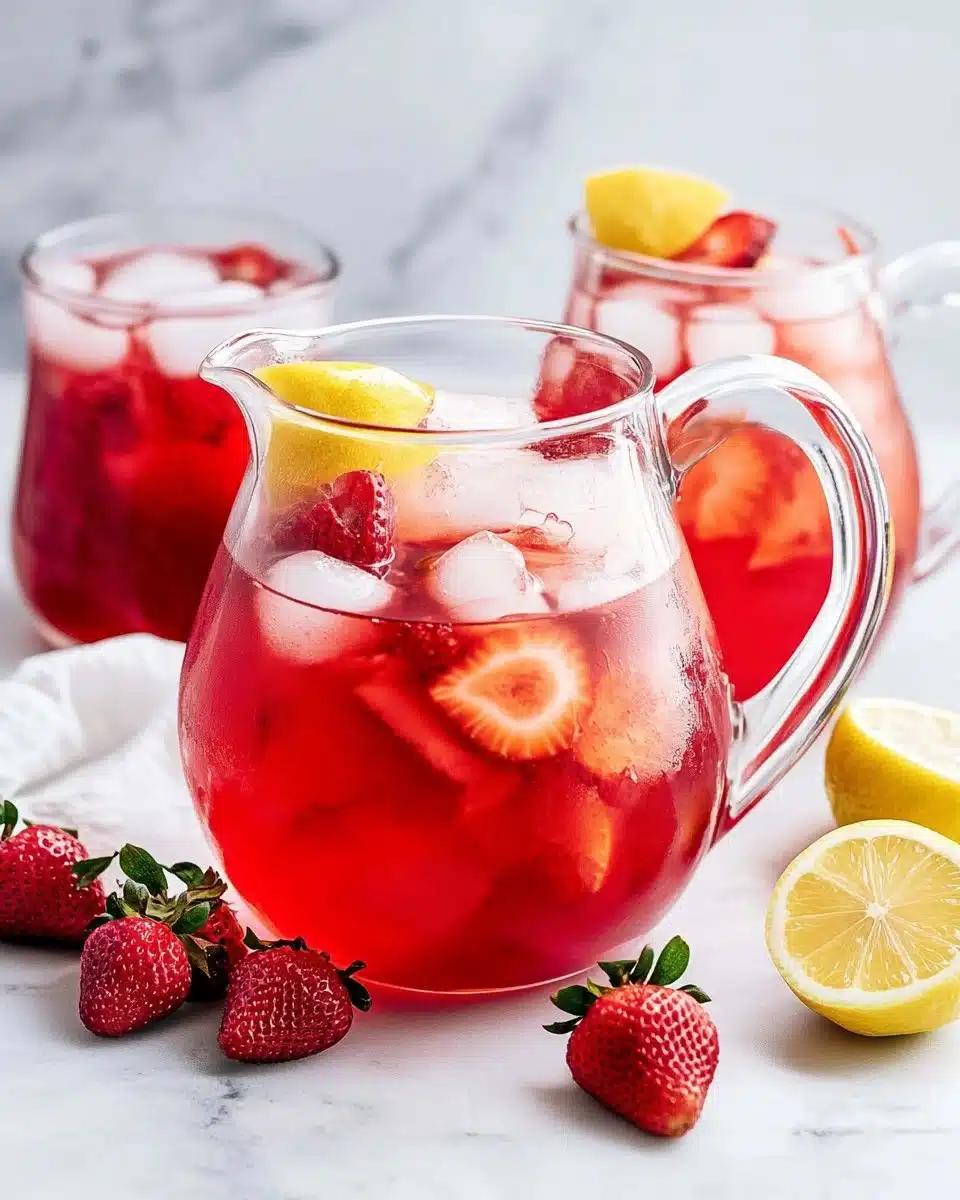 The Best Hibiscus Tea Strawberry-Lemonade Refresher