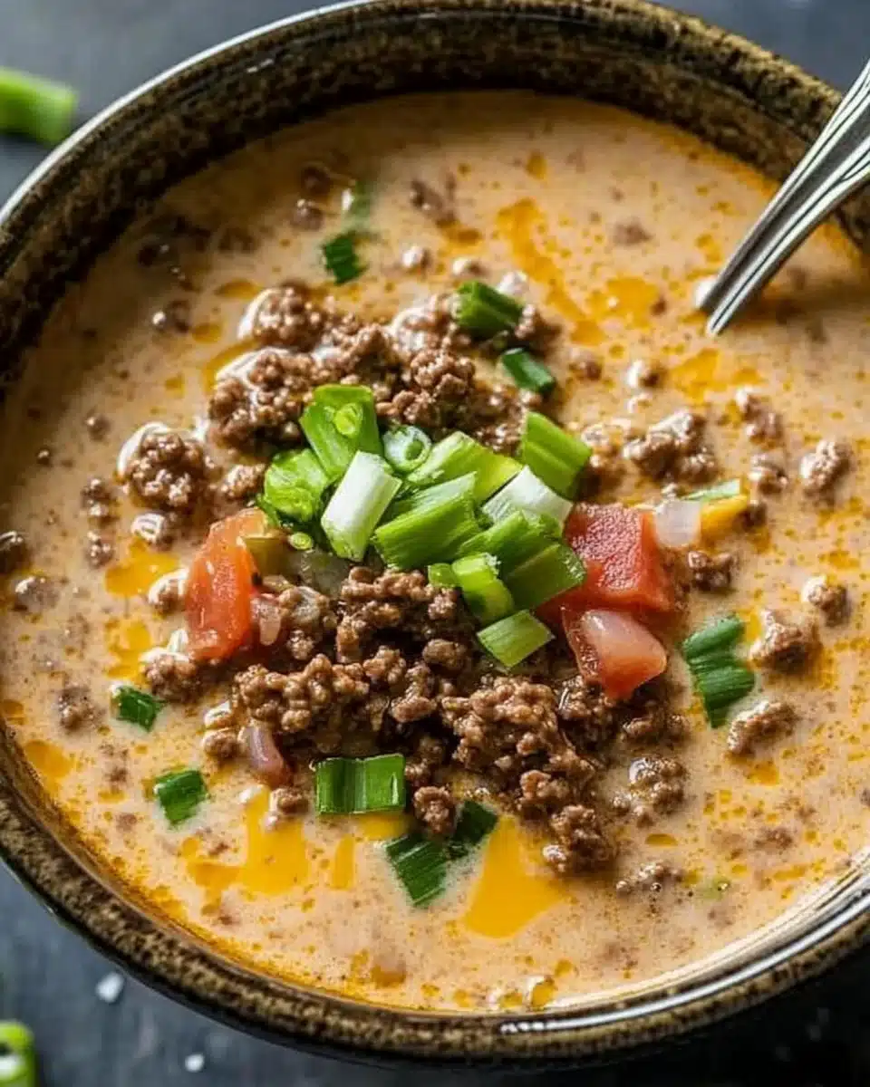 Keto Cheeseburger Soup