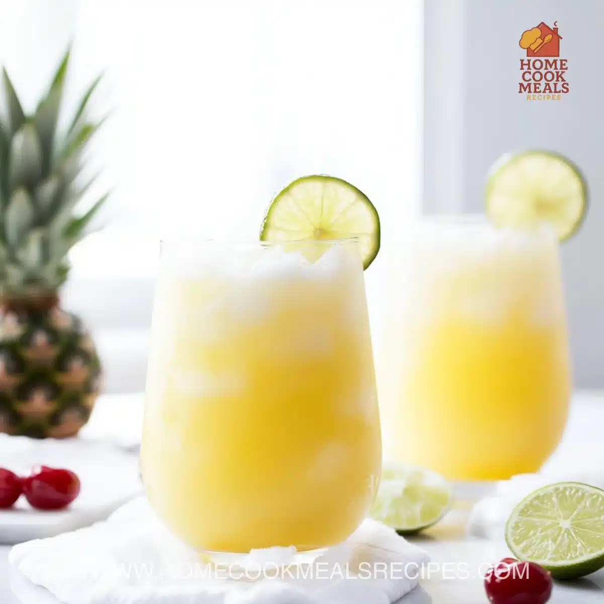 Non-Alcoholic Piña Colada Punch 6 Non-Alcoholic Piña Colada Punch