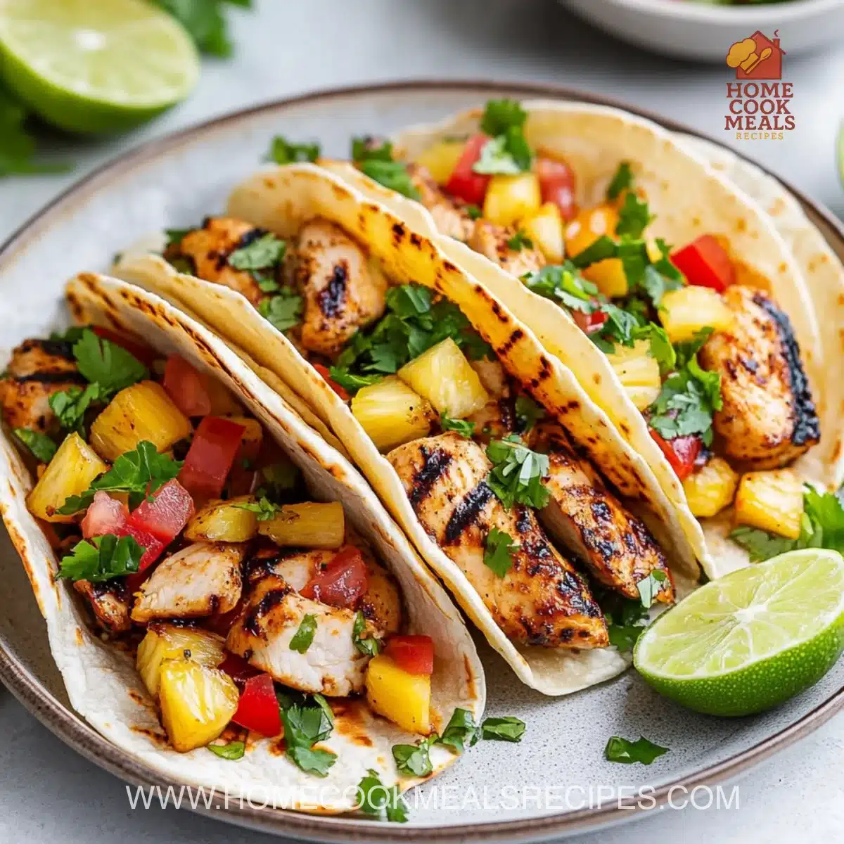 Pineapple Chicken Tacos 7 Pineapple Chicken Tacos