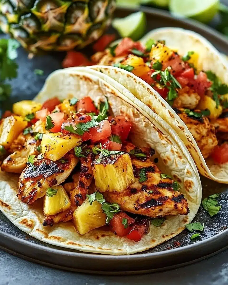 Pineapple Chicken Tacos 8 Pineapple Chicken Tacos