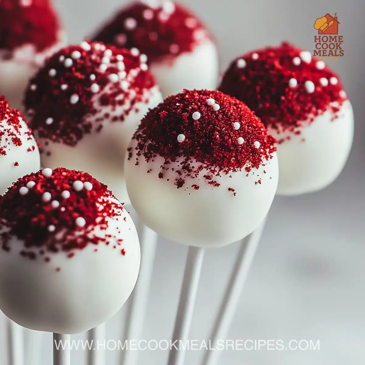Red Velvet Cake Pops 6 Red Velvet Cake Pops