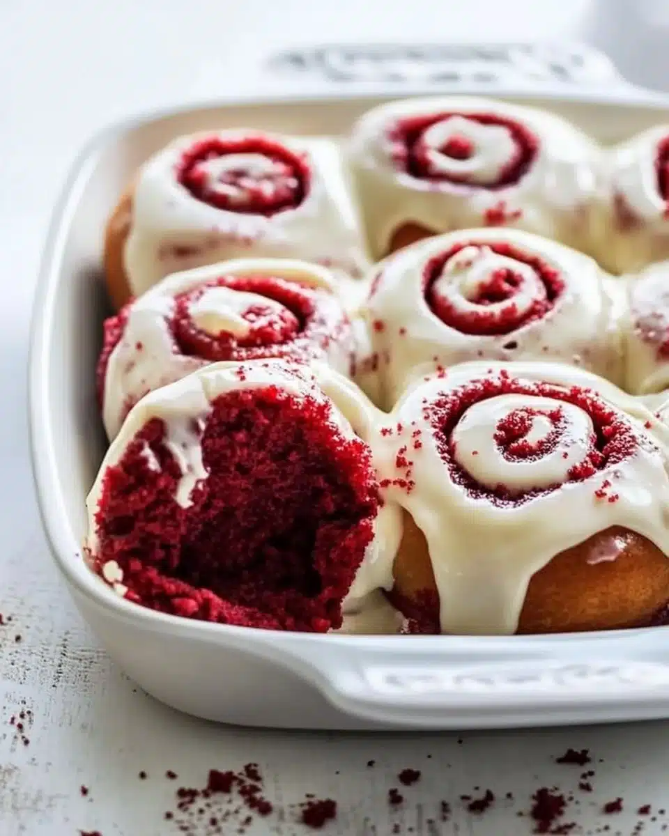 Red Velvet Cinnamon Rolls 8 Red Velvet Cinnamon Rolls