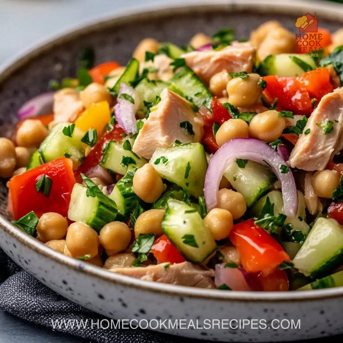 Simple Tuna Chickpea Salad