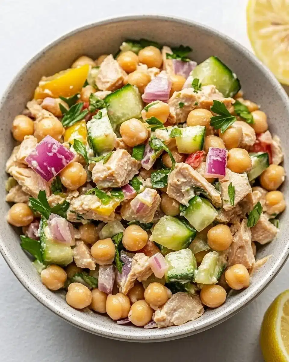 Simple Tuna Chickpea Salad