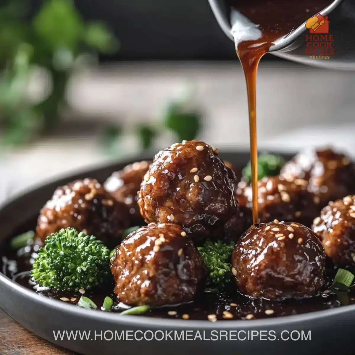 Sticky Mongolian Beef Meatballs 7 Sticky Mongolian Beef Meatballs