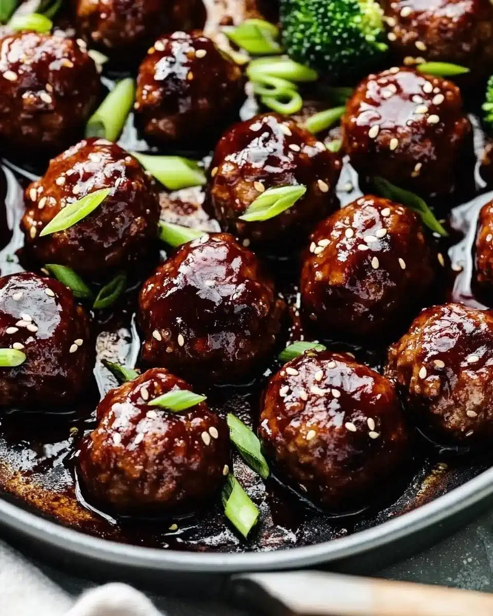 Sticky Mongolian Beef Meatballs 8 Sticky Mongolian Beef Meatballs