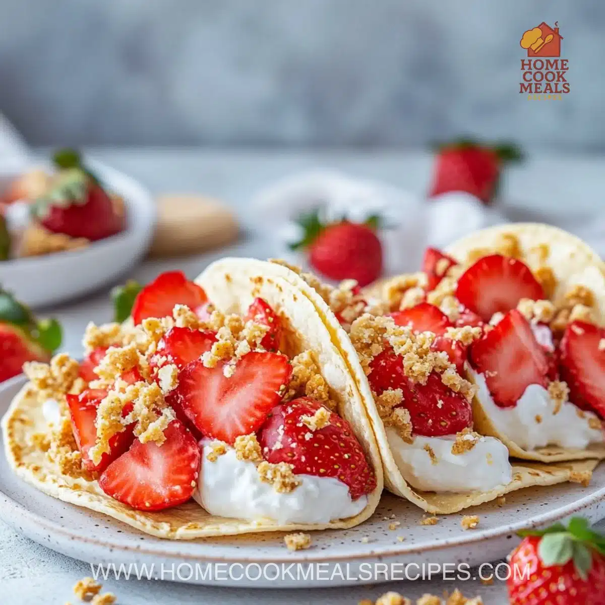 Strawberry Crunch Cheesecake Tacos 7 Strawberry Crunch Cheesecake Tacos