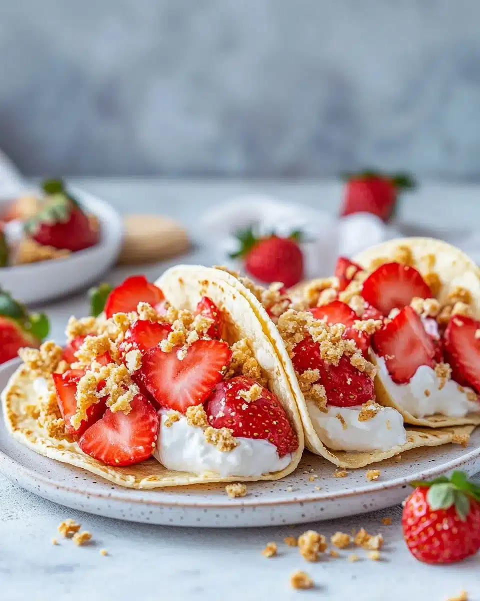 Strawberry Crunch Cheesecake Tacos 10 Strawberry Crunch Cheesecake Tacos