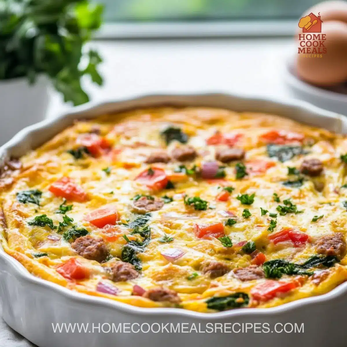 The Best Baked Sausage Frittata