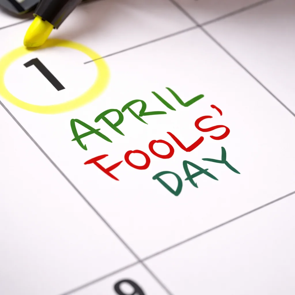 Celebrating April Fools’ Day with pranks and jokes on April 1.