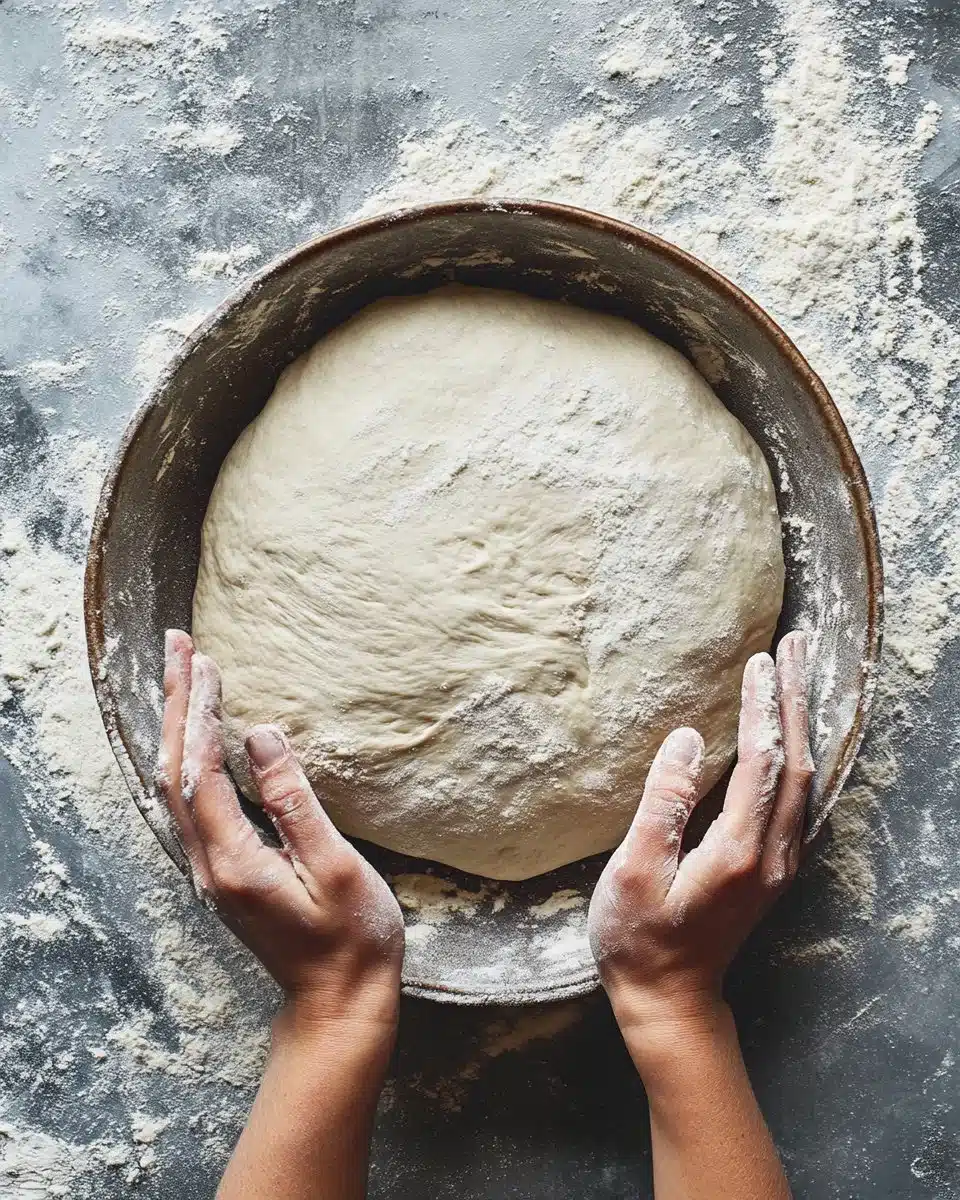 Artisan pizza dough recipe for a crispy, chewy, bubbly crust