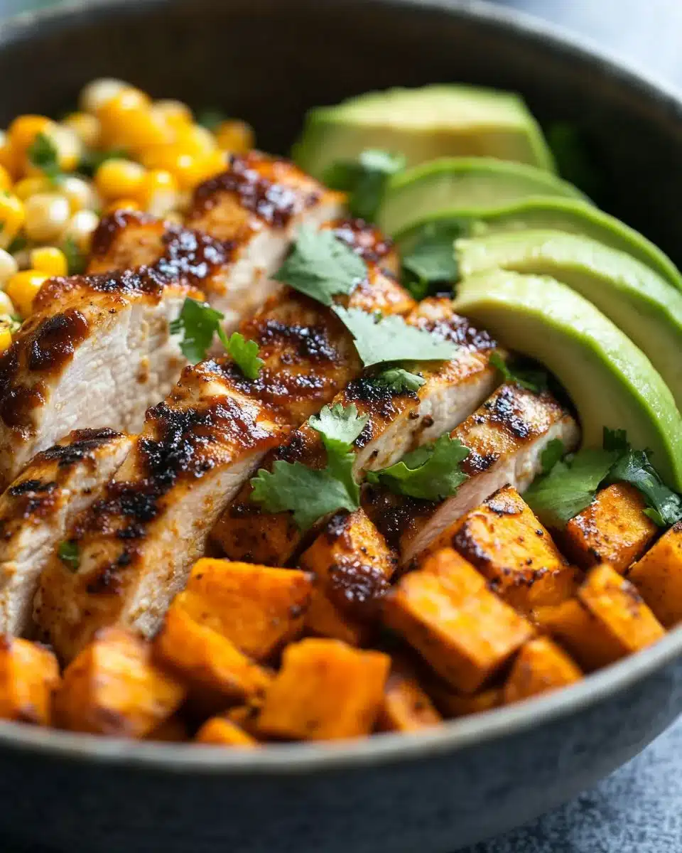 BBQ Chicken Sweet Potato Bowl