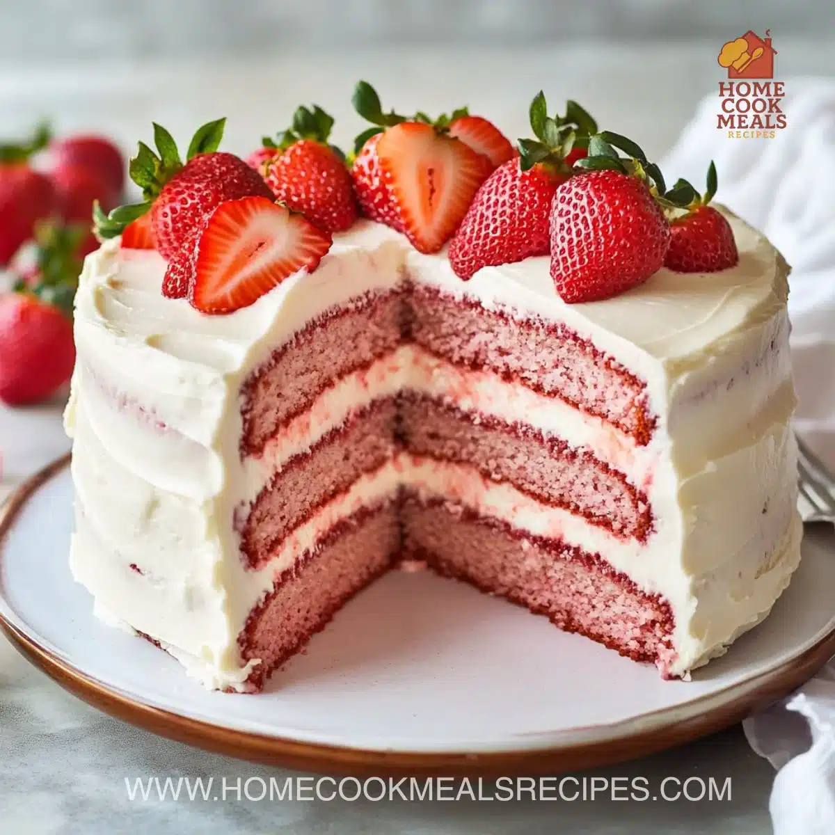 Best Ever Strawberry Cake