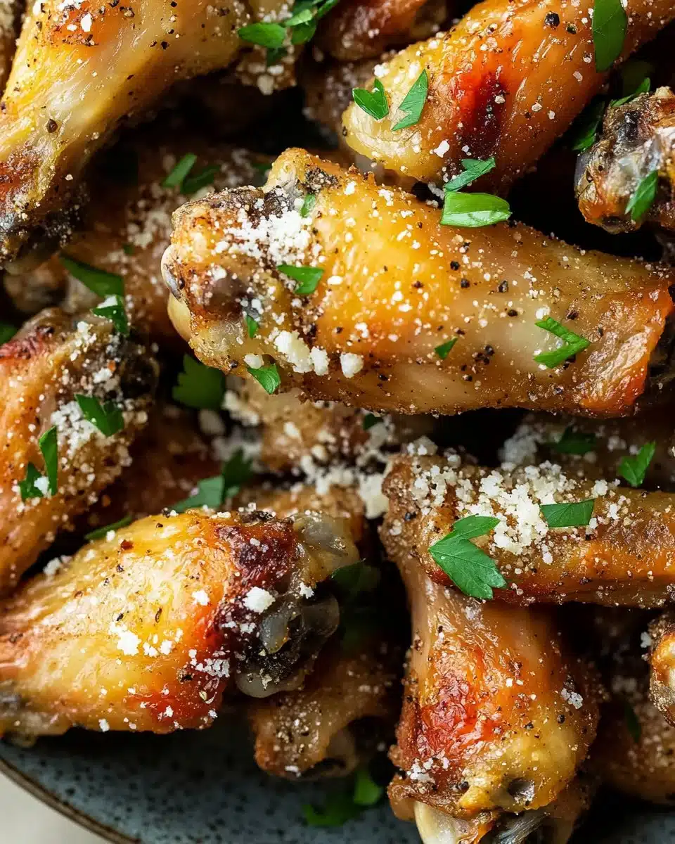 BEST Garlic Parmesan Wings