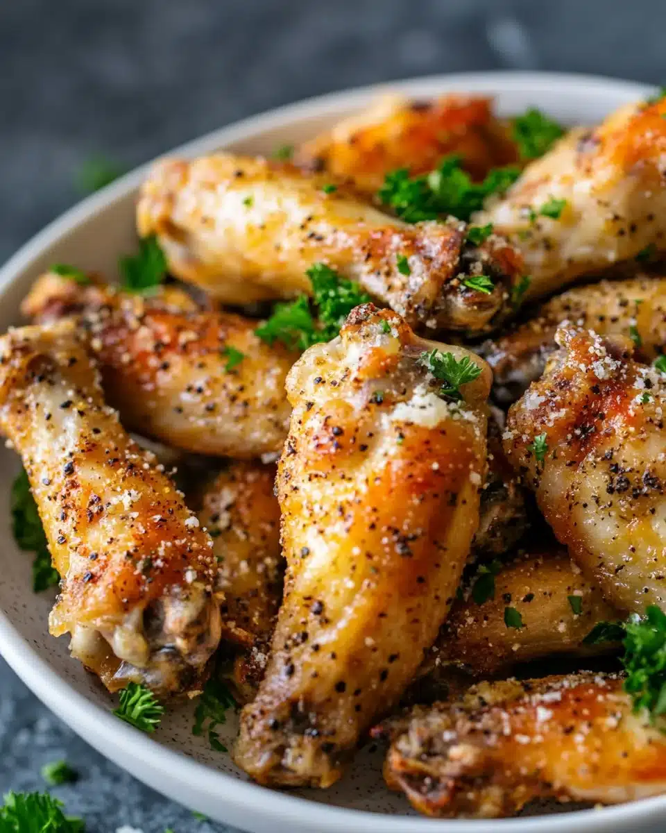 BEST Garlic Parmesan Wings