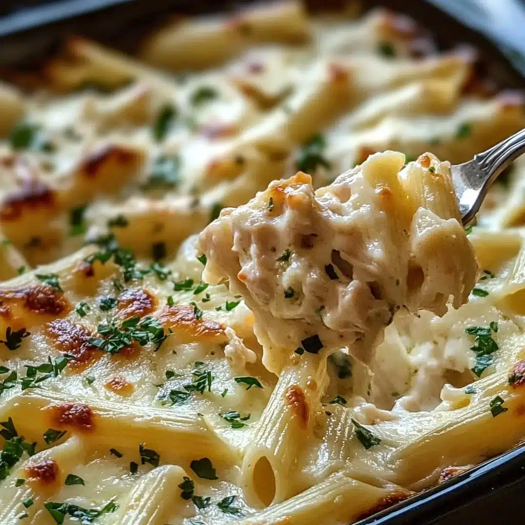Chicken Alfredo Pasta Bake
