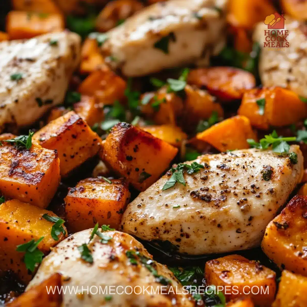 Chicken and Sweet Potato Skillet
