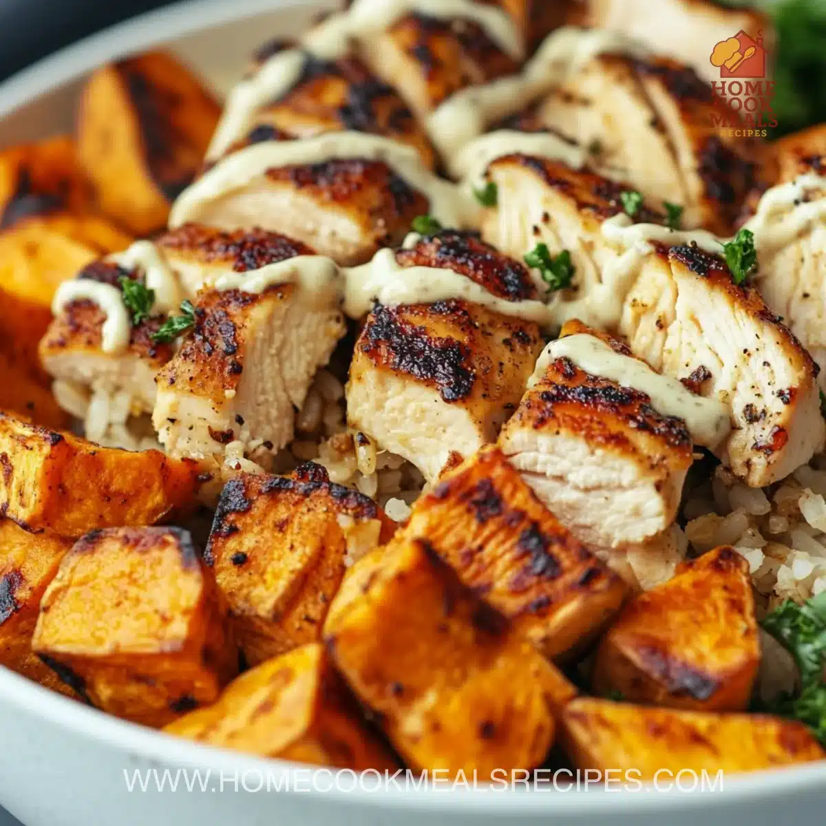Chicken & Sweet Potato Rice Bowl