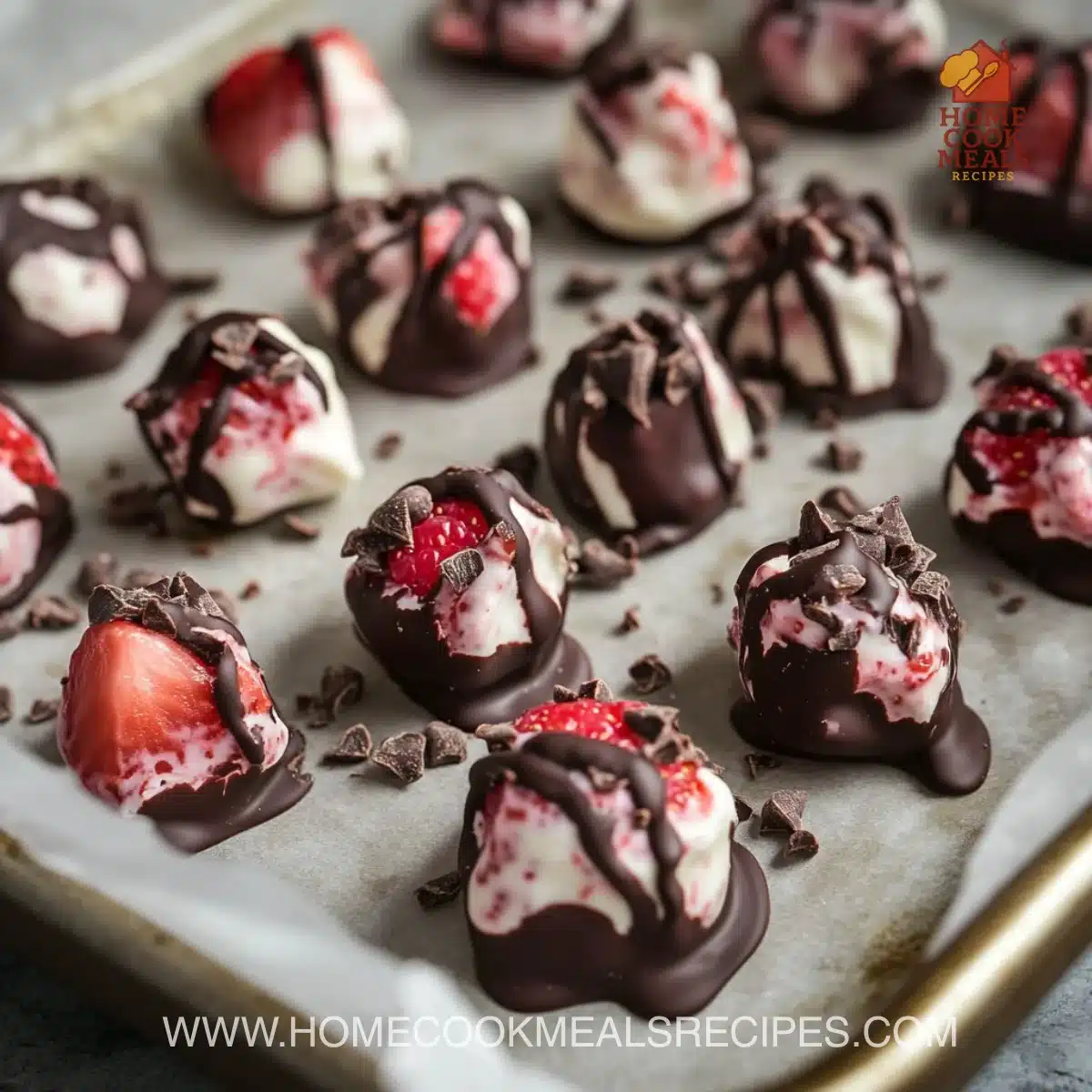 Chocolate Strawberry Yogurt Clusters