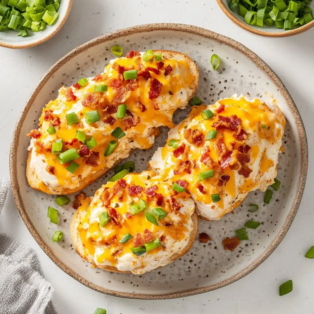 Delicious bowl of Crack Chicken with creamy sauce and herbs.