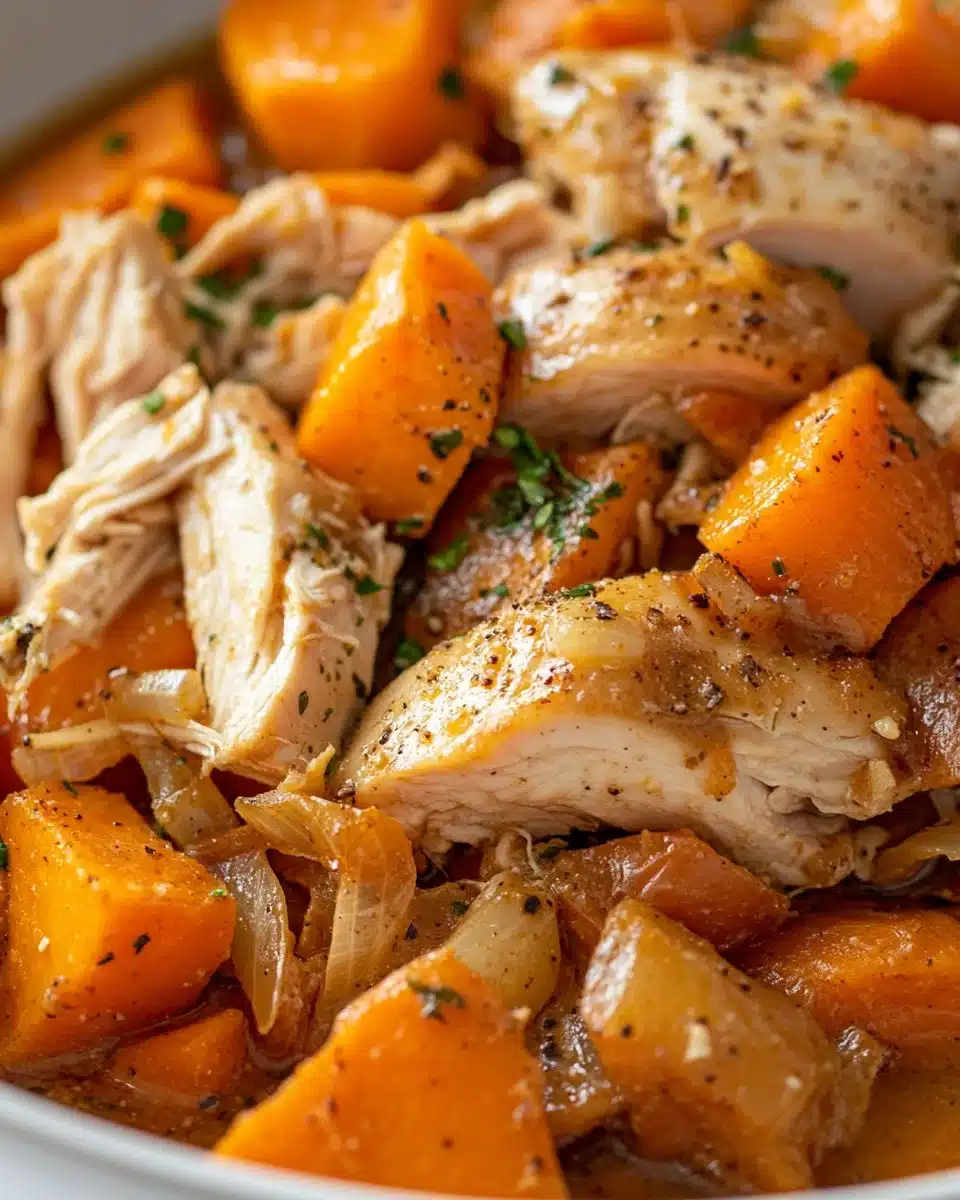 Crockpot Chicken and Sweet Potatoes