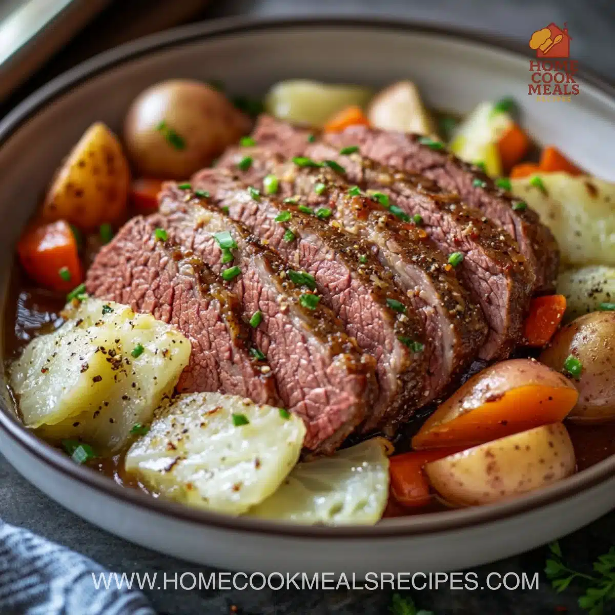 Crockpot Corned Beef and Cabbage Recipe