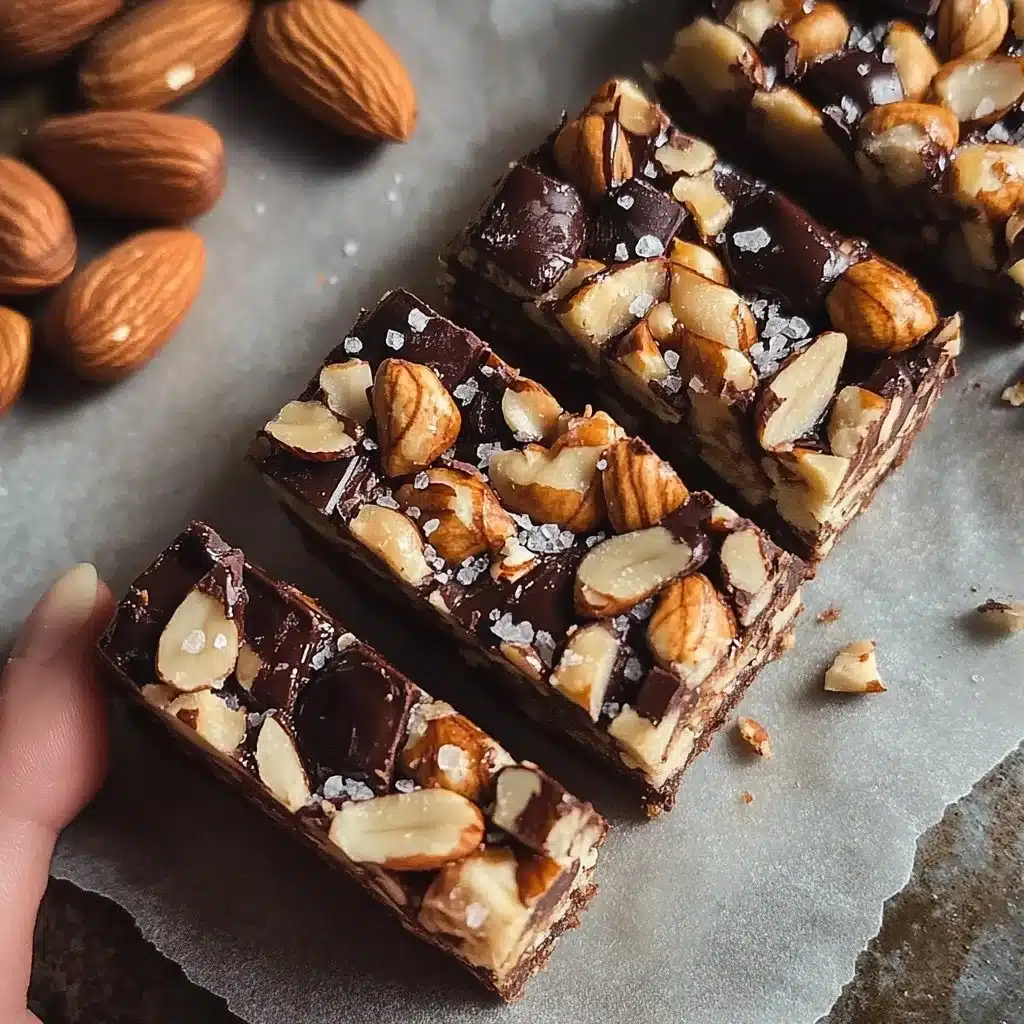 Dark Chocolate and Sea Salt Nut Bars