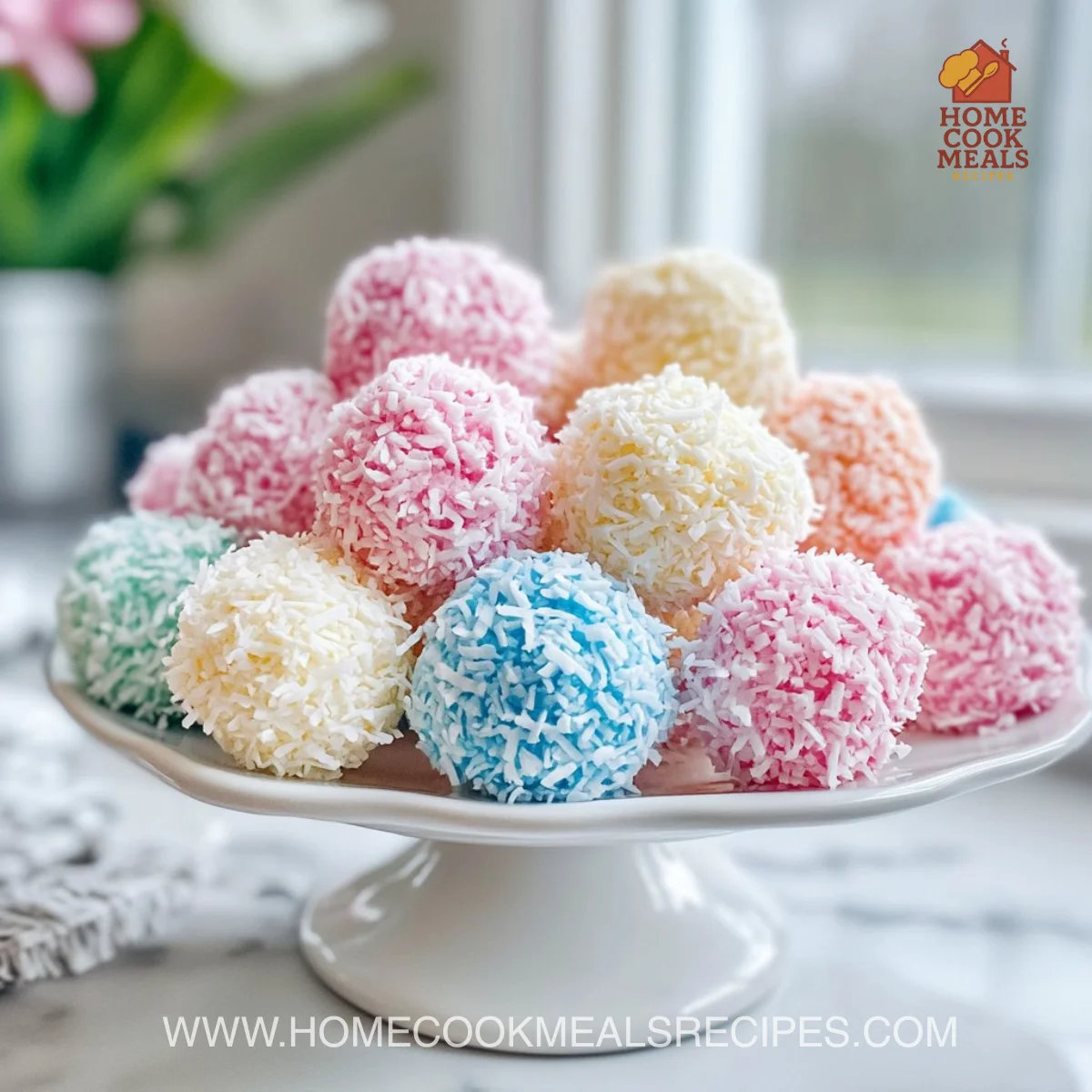 Easter Bunny Coconut Tails – A Sweet No-Bake Treat!