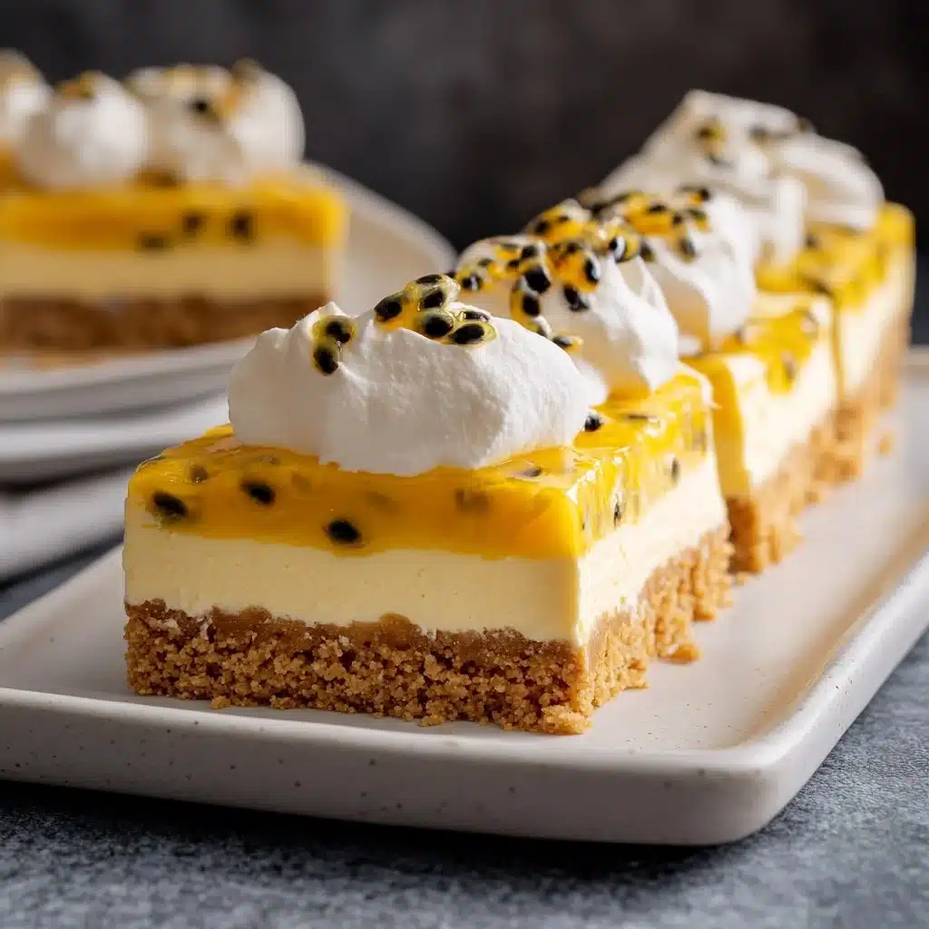 Easy No-Bake Passion Fruit Cheesecake