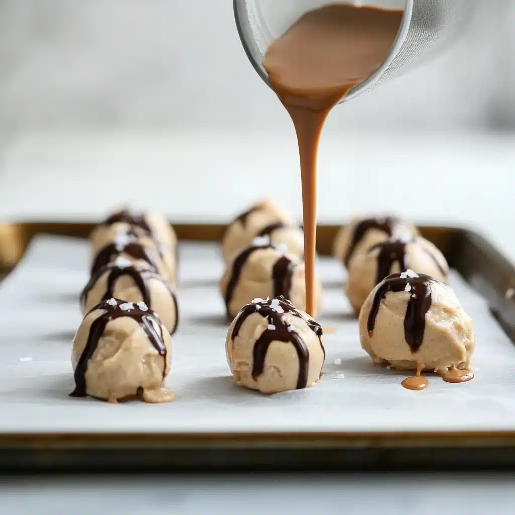 Frozen Greek Yogurt Peanut Butter Bites on a plate