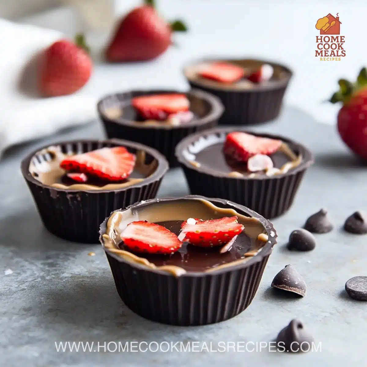 Healthy Strawberry Peanut Butter Cups 7 Healthy Strawberry Peanut Butter Cups