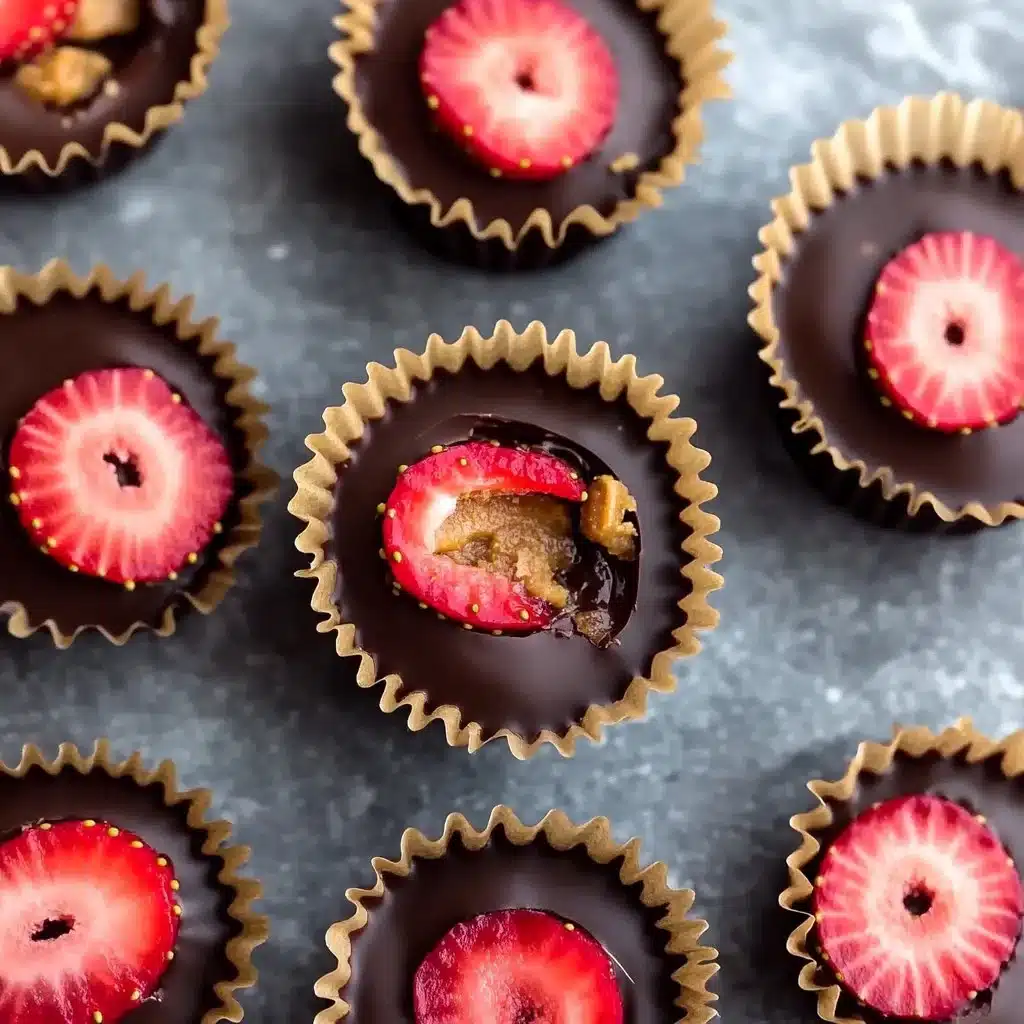 Healthy Strawberry Peanut Butter Cups 8 Healthy Strawberry Peanut Butter Cups