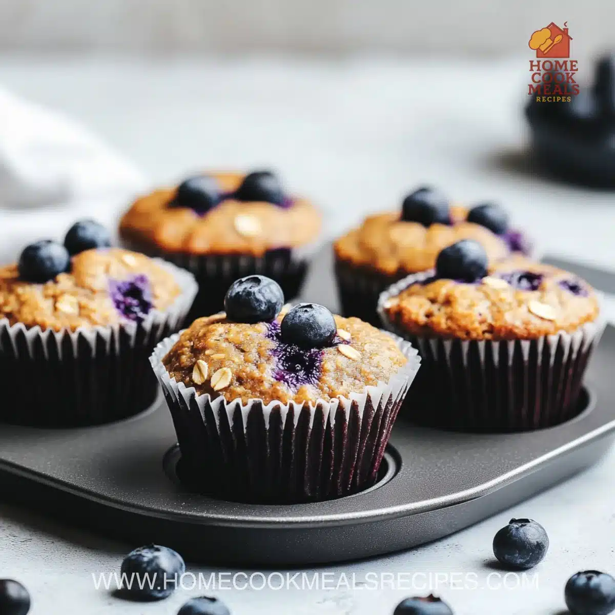 Hearty Blueberry Protein Muffins