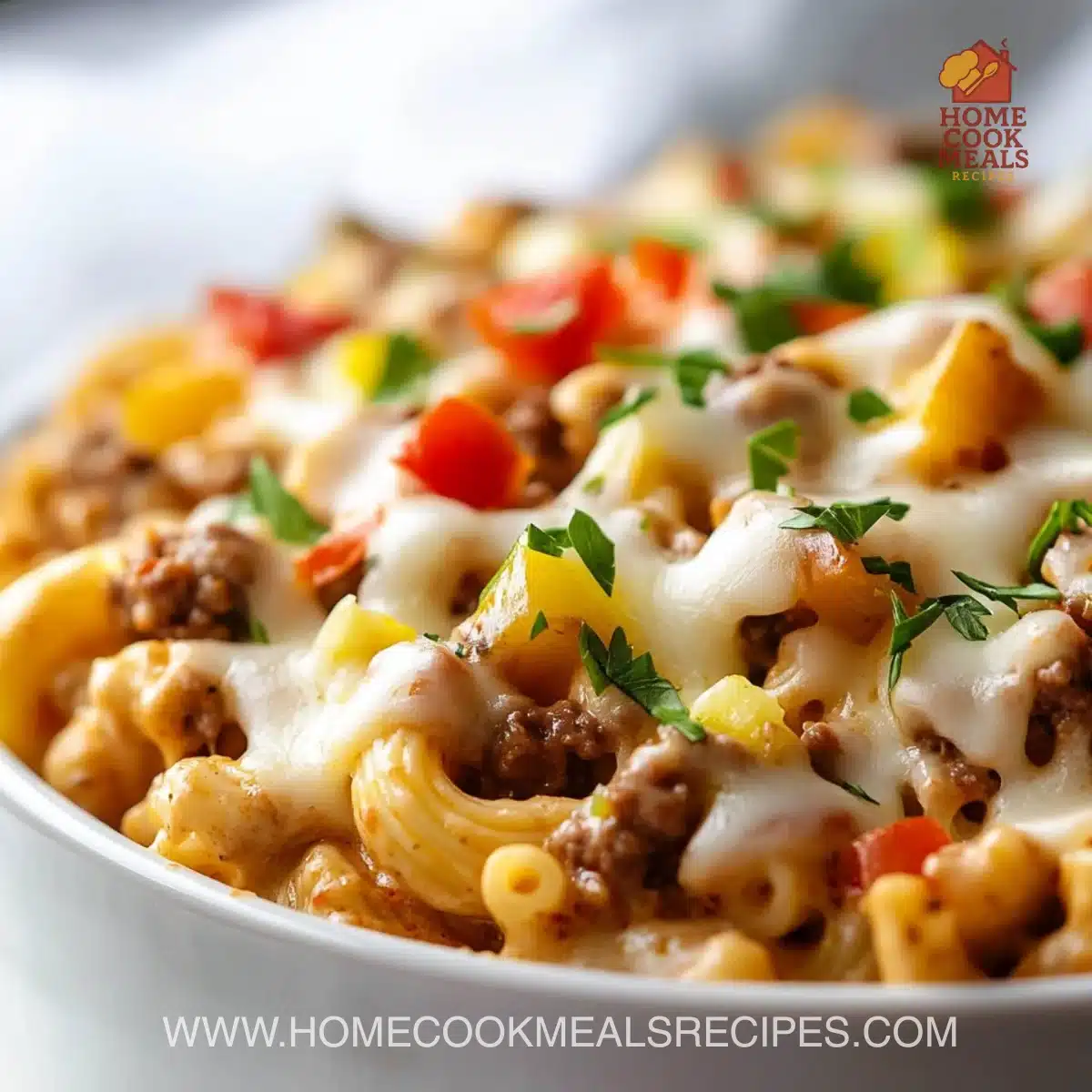 High-Protein Creamy Philly Cheesesteak Mac & Cheese Bliss