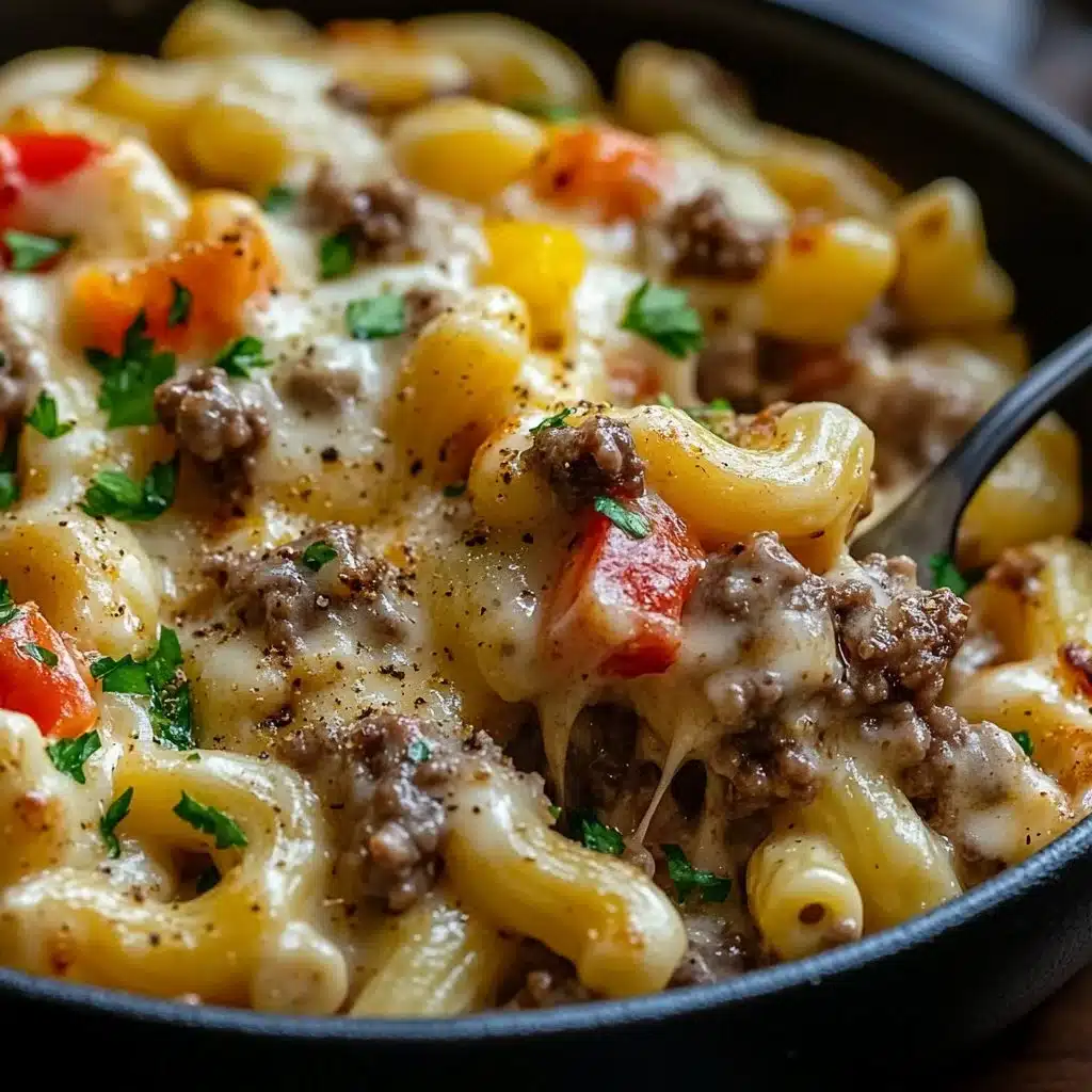 High-Protein Creamy Philly Cheesesteak Mac & Cheese Bliss