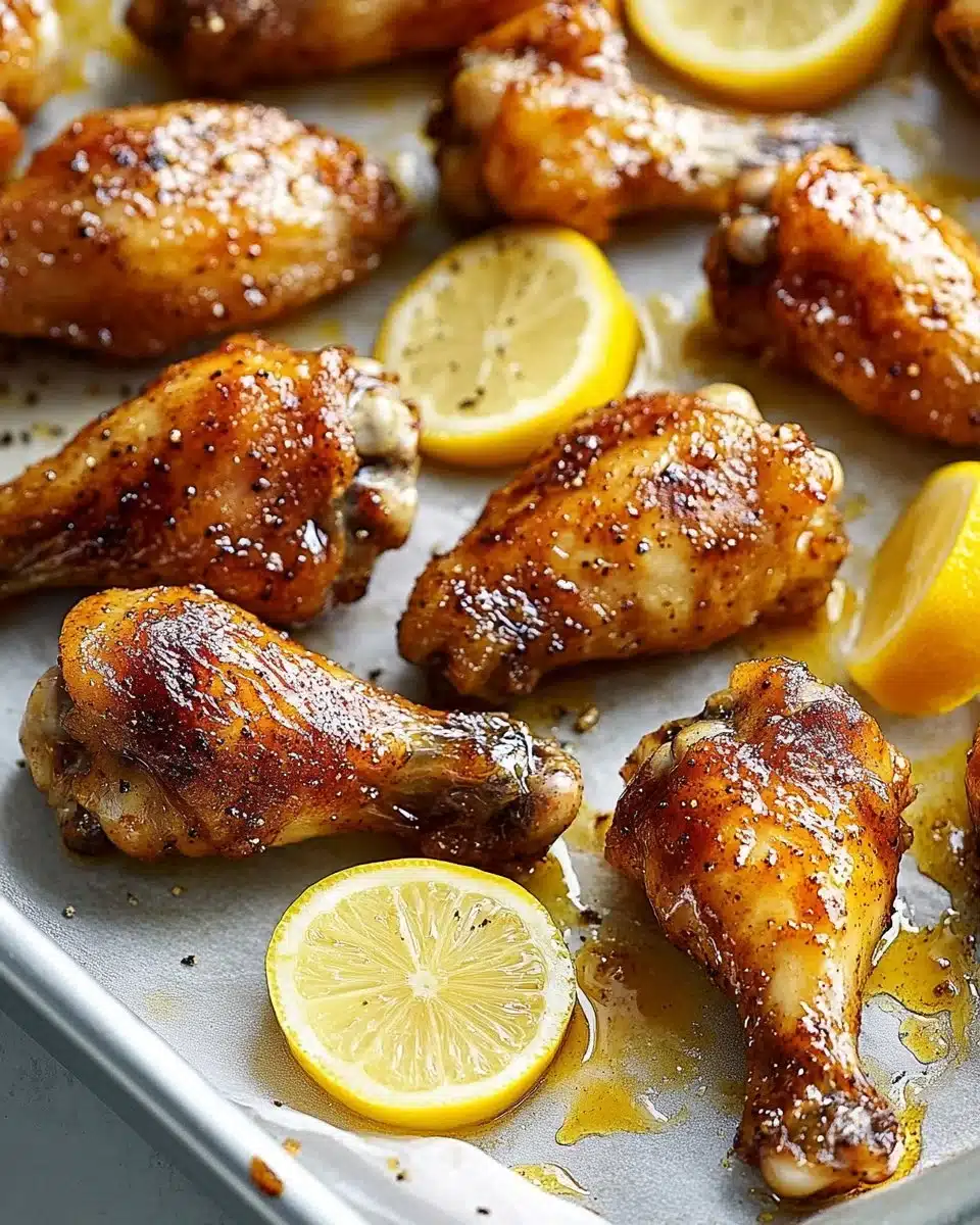 Honey Lemon Pepper Wings 8 Honey Lemon Pepper Wings